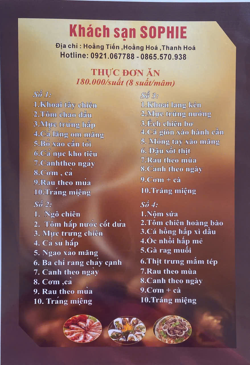 Thực Đơn 180k / Suất