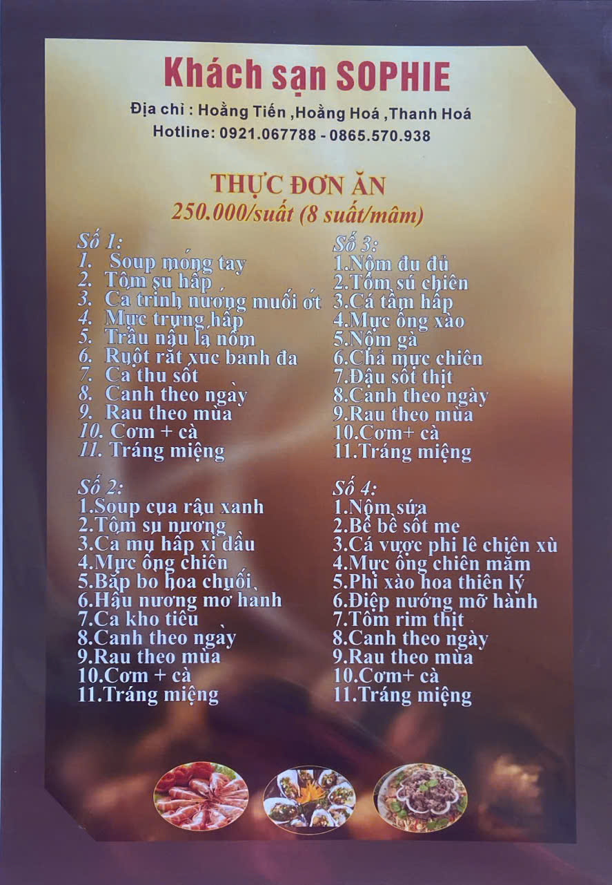 Thực Đơn 250k / Suất